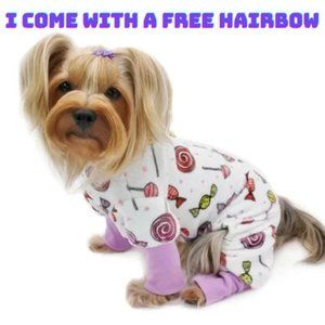 Minky Sweet Candies Dog Jammies MEDIUM